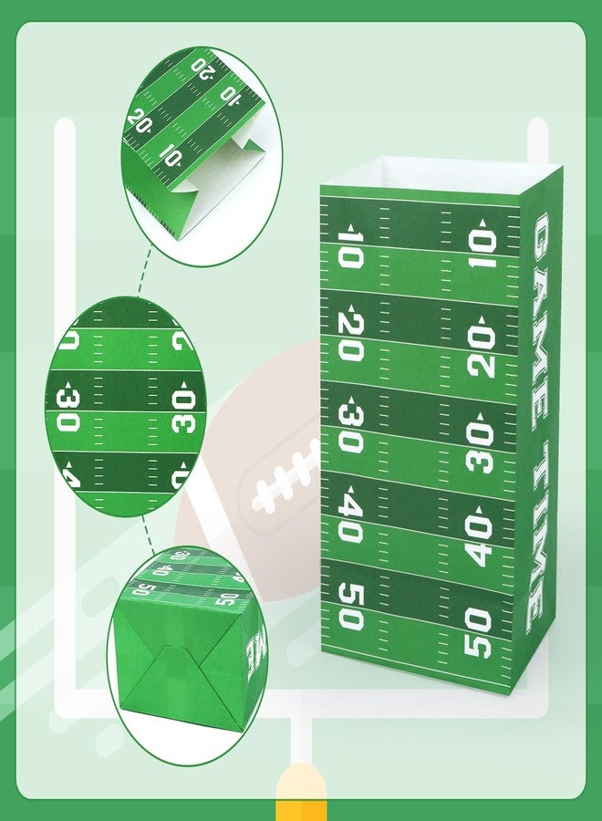 Abilat 24 Pack Football Party Treat Bags with Stickers Paper Football Party Gift Bags Candy Goodie Bags for Sports Themed Party Favors Football Birthday Party Supplies - Image 5